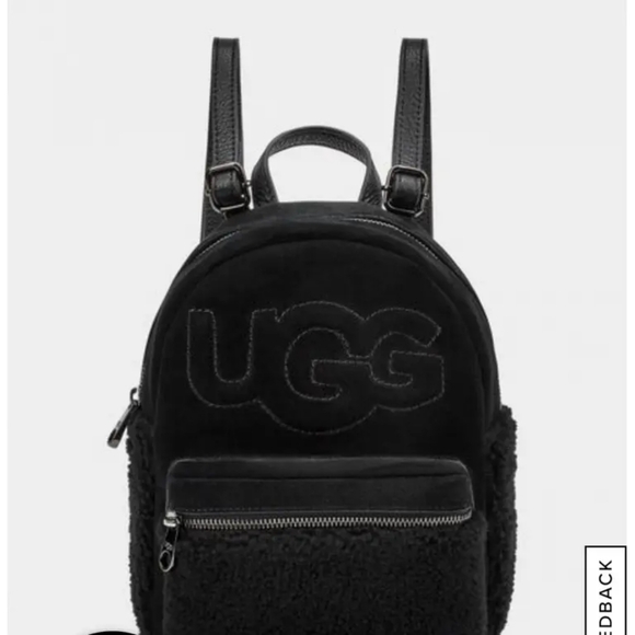 UGG 1113836 Black Sheepskin Dannie II Mini Backpack - Picture 4 of 8